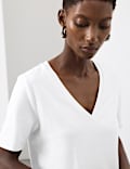 Cotton Rich V-Neck T-Shirt