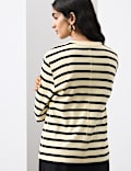 Pure Cotton Striped Top