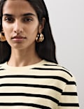 Pure Cotton Striped Top