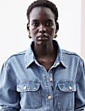 Lyocell Denim Relaxed Shirt