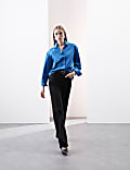 Pure Cotton Collared Relaxed Shirt