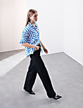 Geometric Collared Shirt