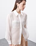 Pure Silk Organza Shirt