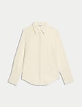 Pure Silk Collared Shirt