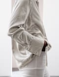 Modal Blend Satin Striped Shirt