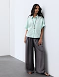 Chemise avec encolure 100 % coton
