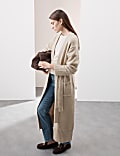 Longline Cardigan with Wool and Mohair