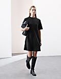 Scuba Mini Shift Dress