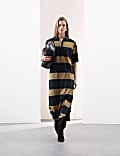 Striped Midi Shirt Dress
