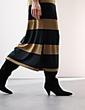 Striped Midi Shirt Dress