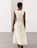 Lyocell Rich Seam Detail Midaxi Dress