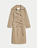 Cotton Rich Belted Longline Trench Coat