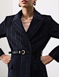 Wool Rich Double Breasted Longline Coat