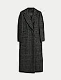 Wool Rich Double Breasted Longline Coat