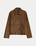 Pure Suede Utility Jacket