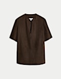 Pure Suede Kaftan Top