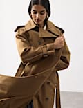 Pure Cotton Longline Trench Coat