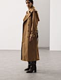 Pure Cotton Longline Trench Coat