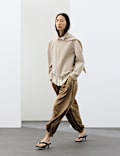 Wool Blend Tailored Scarf Bomber Jacket