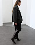 Wool Rich Brushed Tailored Jacket