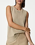 Pure Linen Knitted Vest