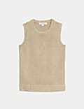 Pure Linen Knitted Vest