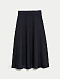 Knitted Midi A-Line Skirt