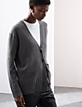 Merino Wool Rich Cardigan With Cashmere