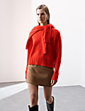 Pure Merino Wool Ribbed Crew Neck Jumper