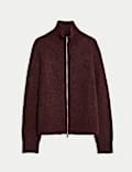Alpaca Rich Zip-Up Jumper