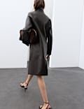 Manteau coupe longue 100 % cuir