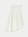 Cotton Rich Maxi Asymmetric Skirt