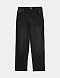 Barrel-Jeans mit hohem Bund