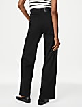 Lyocell Blend Wide Leg Jeans 