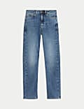 High Waisted Straight Leg Jeans