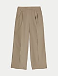 Pure Wool Wide Leg Trousers