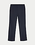 Broek met rechte pijpen en wol