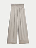 Pure Silk Wide Leg Trousers