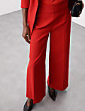 Tailored Wide Leg Trouser with Wool