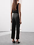 Satin Straight Leg Trousers
