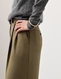 Tailored Wide Leg Trousers with Wool