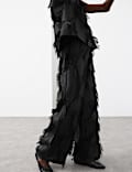 Fringe Wide Leg Trousers