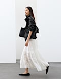 Embroidered Maxi Circle Skirt