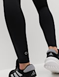 Basic-Sportleggings mit hohem Bund