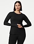 Scoop Neck Long Sleeve Top