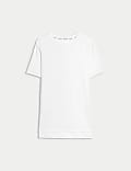 Scoop Neck Mesh Back T-Shirt