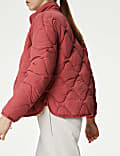 Packaway Quilted Funnel Neck Jacket