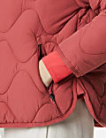 Packaway Quilted Funnel Neck Jacket