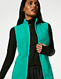 Zip Up Funnel Neck Gilet