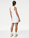 Half Zip Fitted Mesh Back Sports Dress